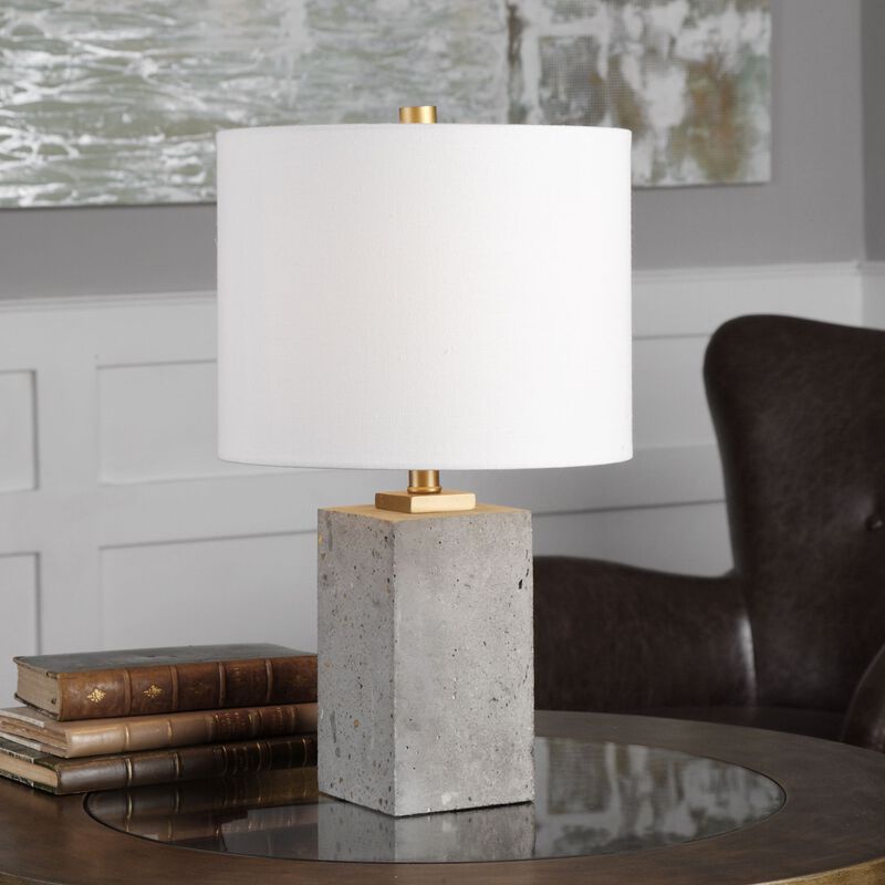 Uttermost Drexel Concrete Block Lamp image number 1